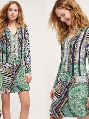 Anthropologie Tiny Caviana Pleat Crochet Lace Dress
